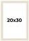 20x30 Wide Barnwood Picture Frame with UV-Resistant Acrylic & Acid Free Backing, Available in 6 Paint Finishes - Grey, Brown, White, and Black